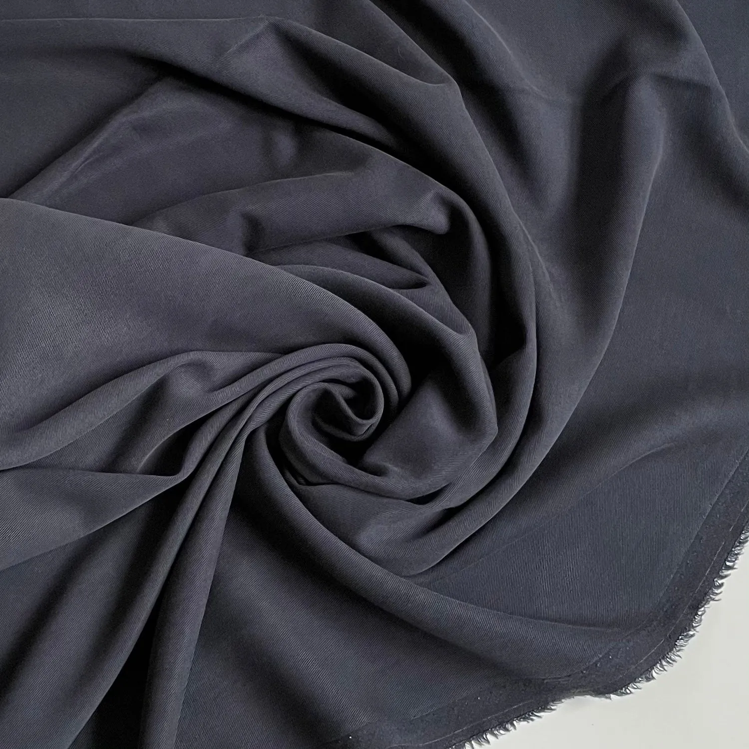 1-1/2 yard Remnant : Tencel Twill - Navy Blazer