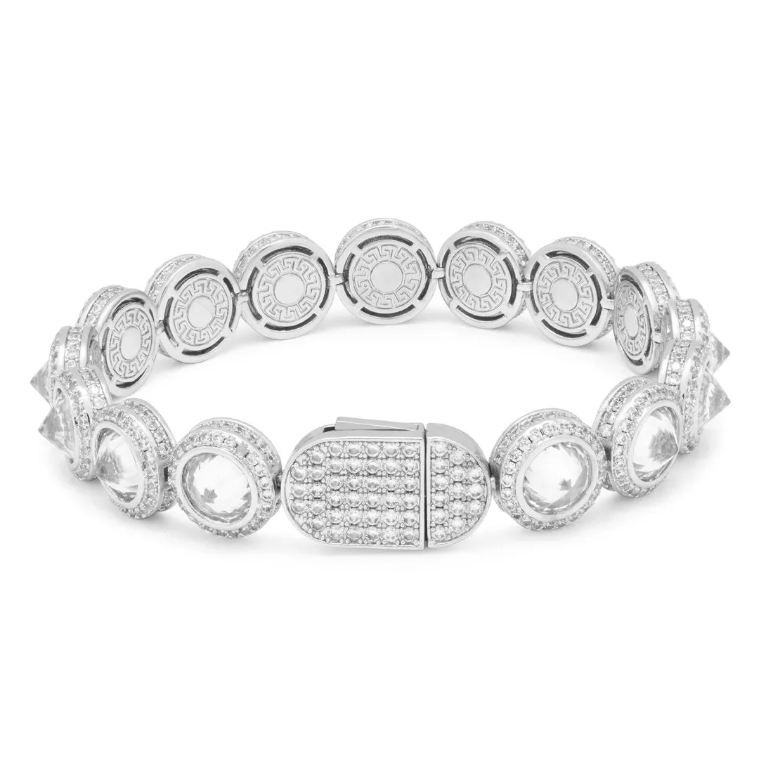 12mm Spike Studded Tennis Bracelet