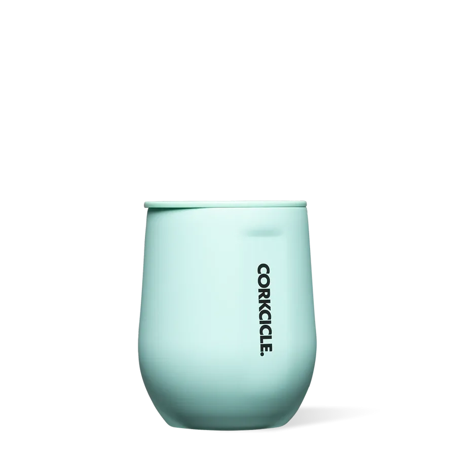 12oz Stemless in Neon Lights Sun-Soaked Teal Corkcicle