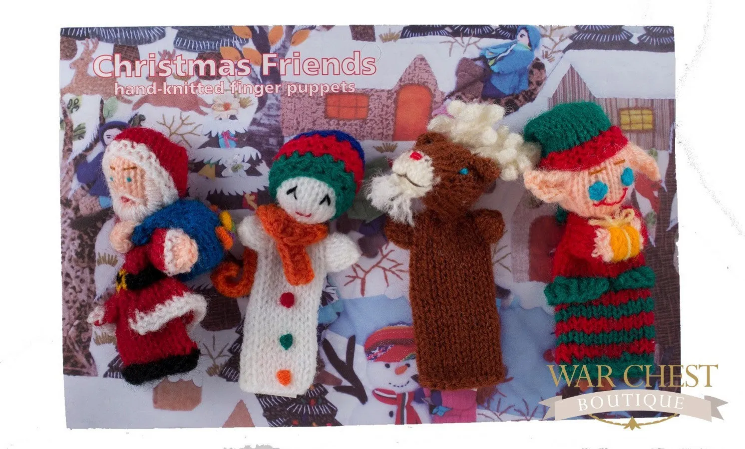 4 Finger Puppet Set Christmas