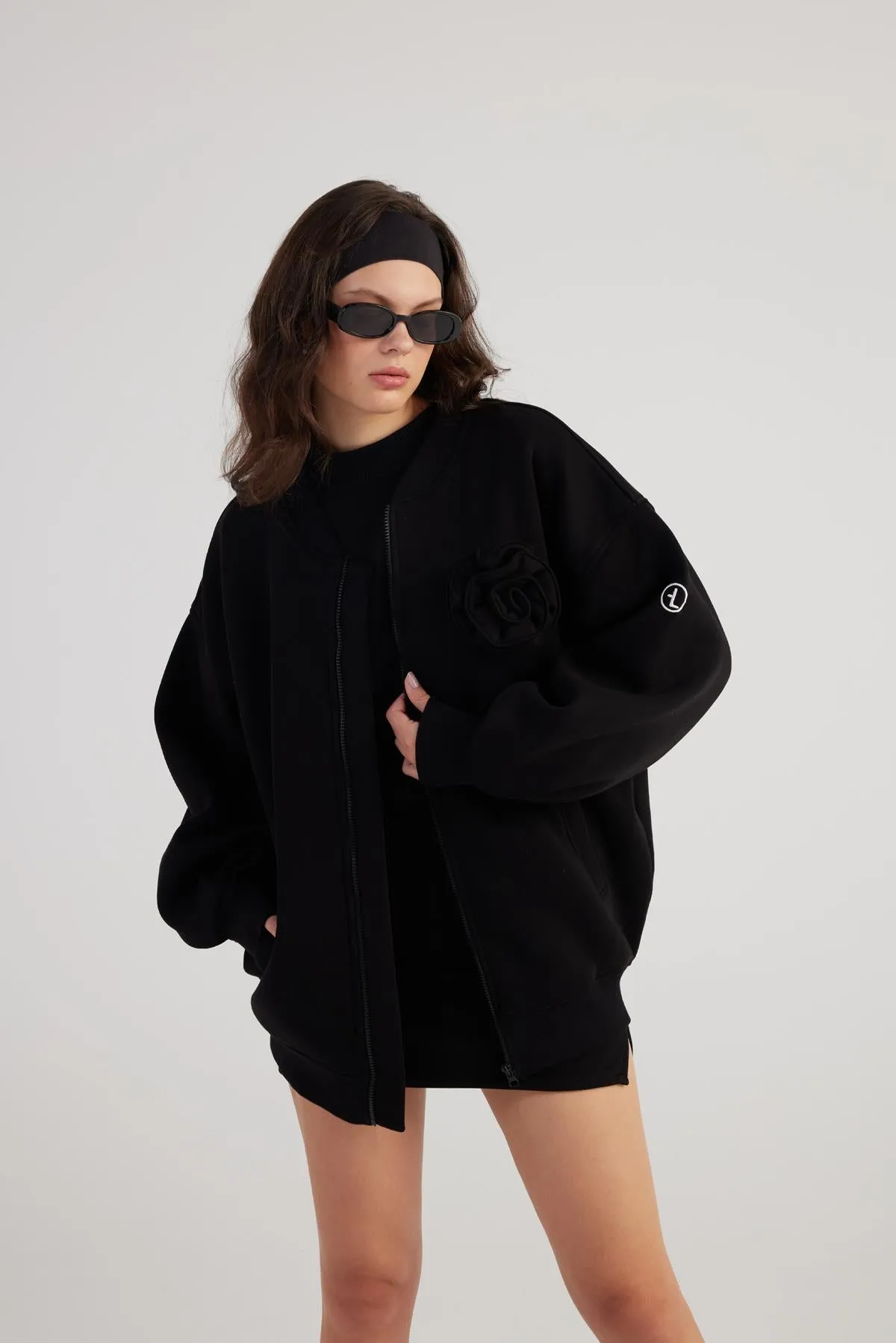 Alexa Bomber Jacket Black