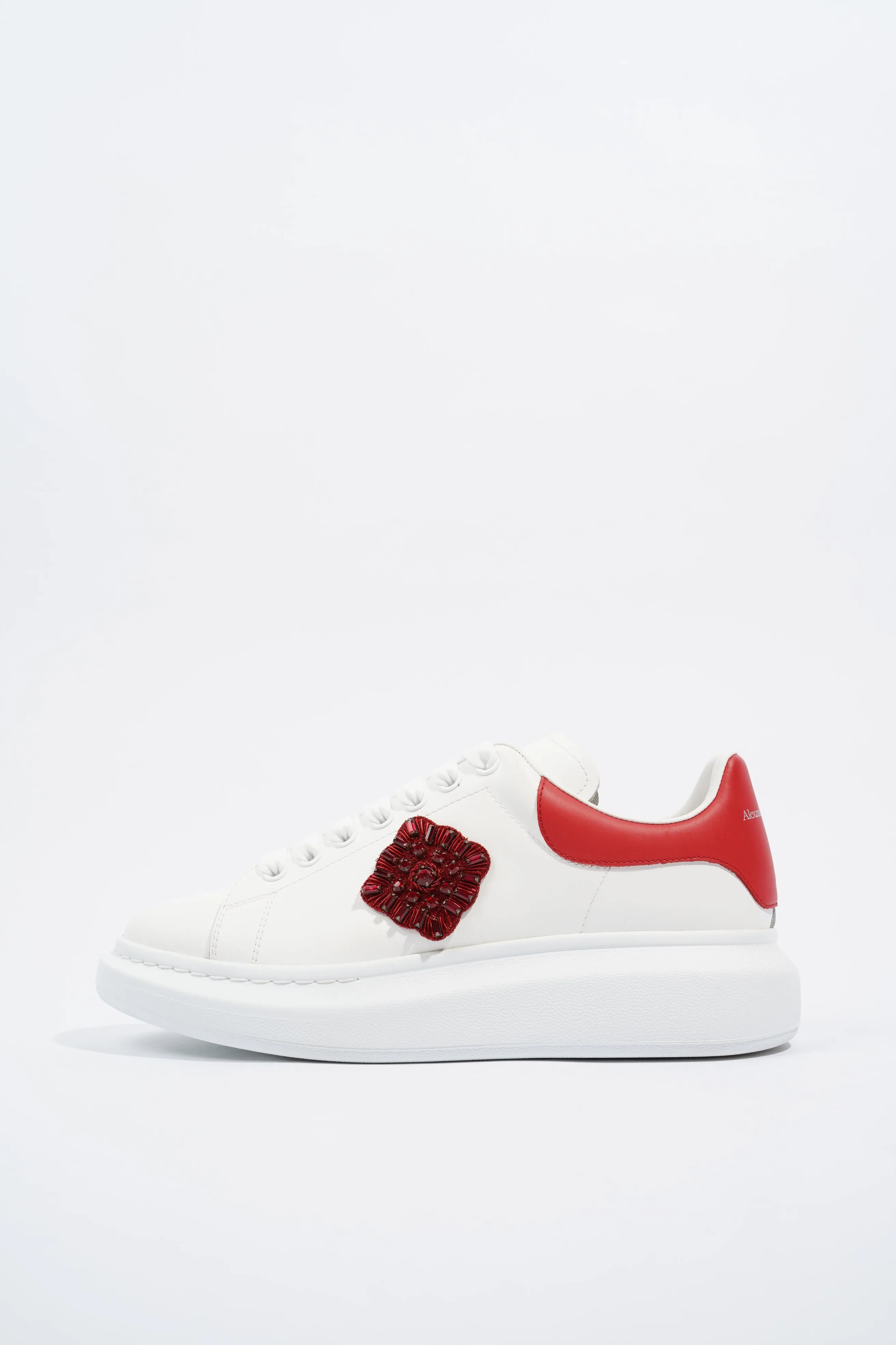 Alexander McQueen Oversized Sneaker Red Rose White EU 41 / UK 8