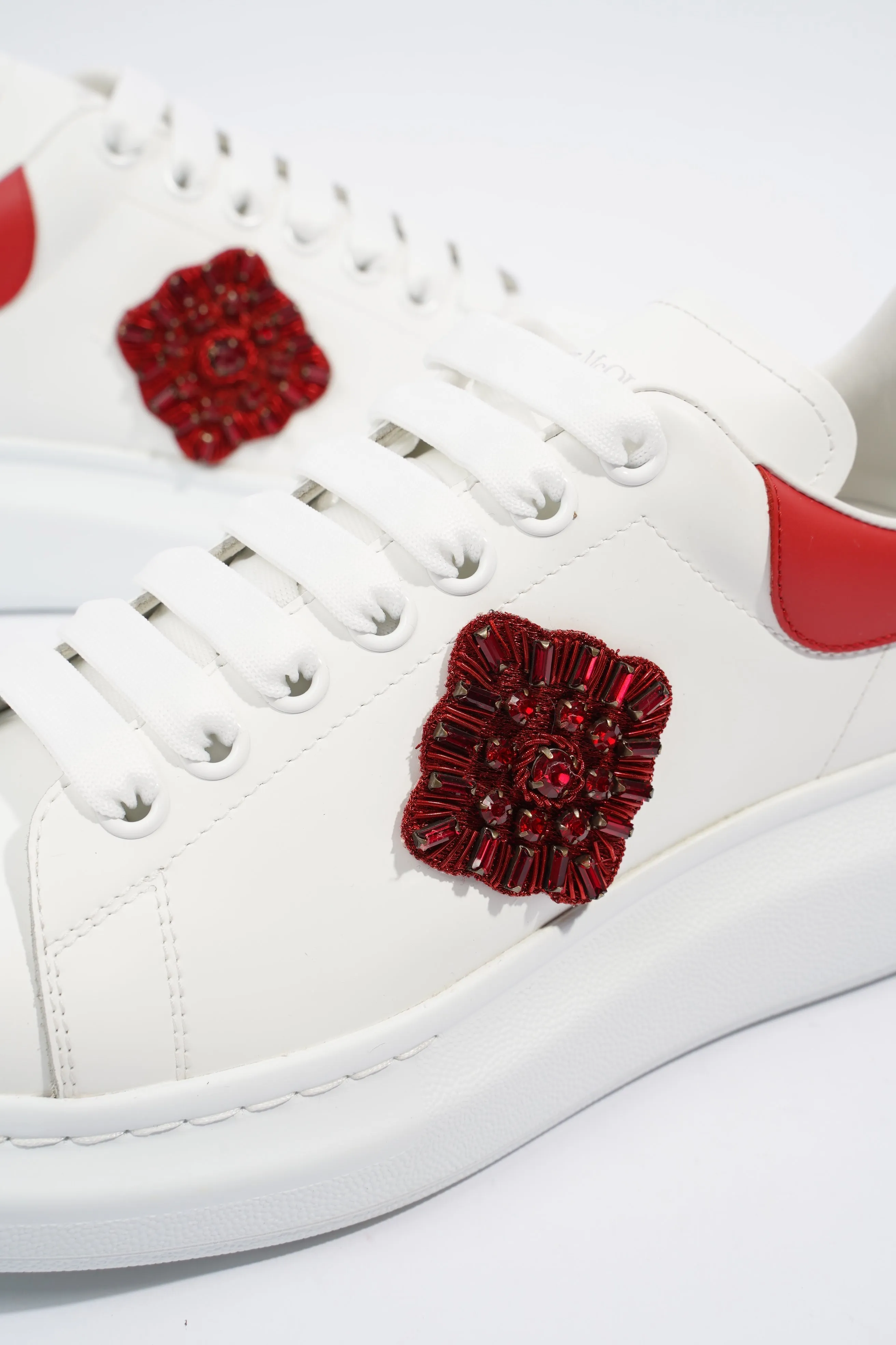 Alexander McQueen Oversized Sneaker Red Rose White EU 41 / UK 8