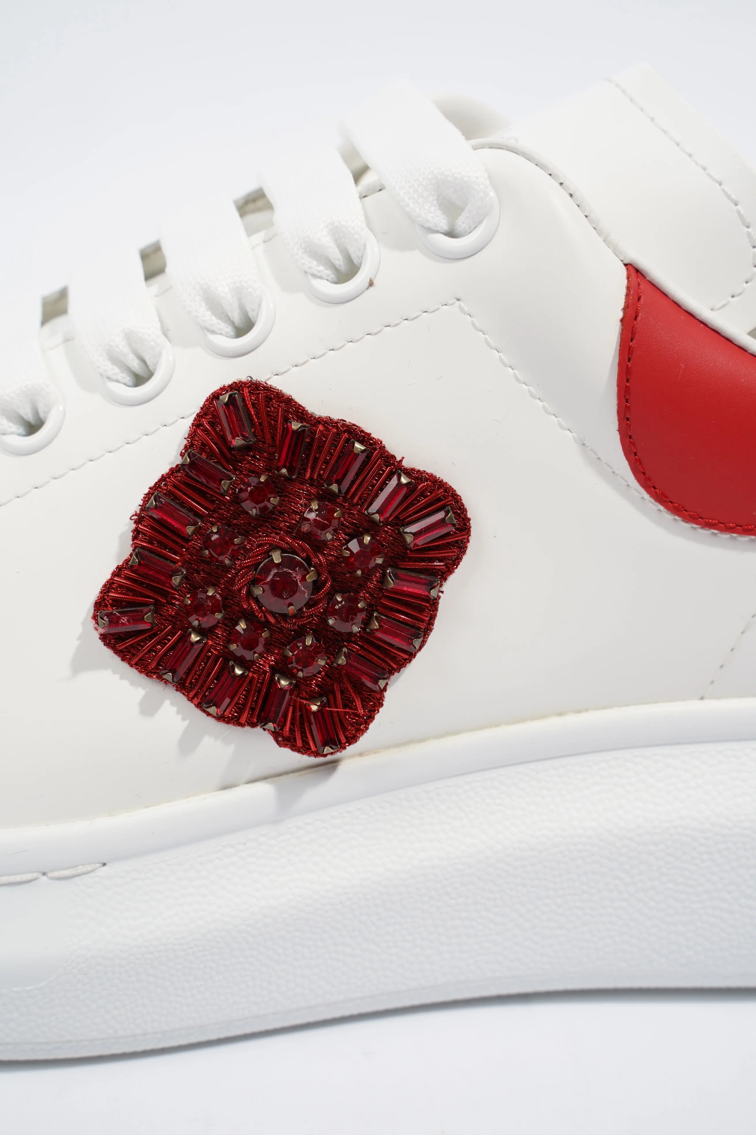 Alexander McQueen Oversized Sneaker Red Rose White EU 41 / UK 8