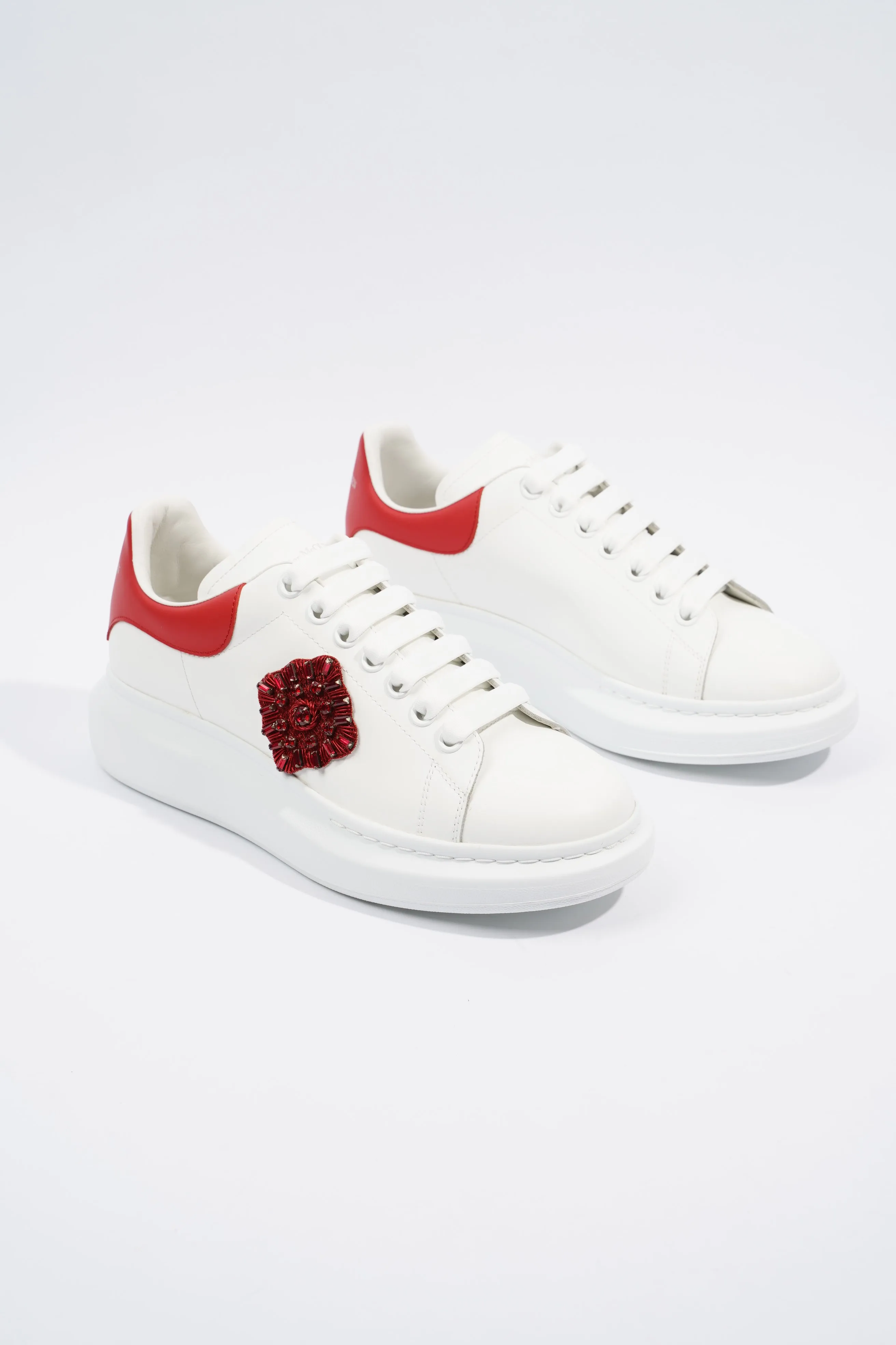 Alexander McQueen Oversized Sneaker Red Rose White EU 41 / UK 8