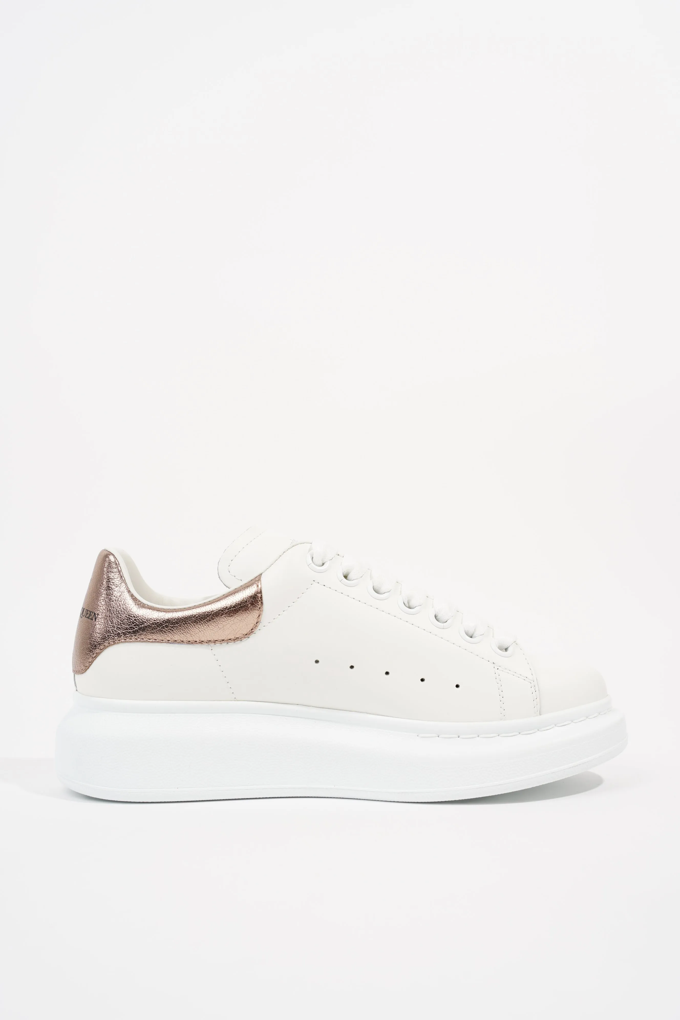 Alexander McQueen Womens Oversized Sneaker Rose Gold Tab EU 37 / UK 4