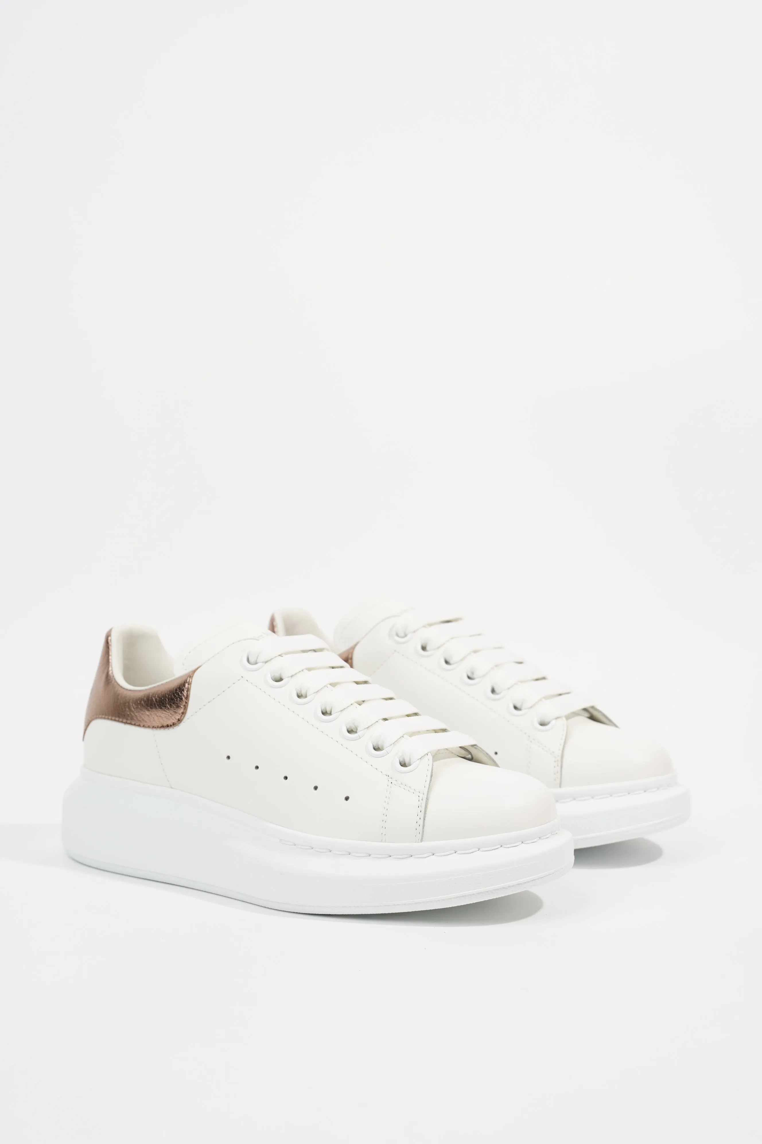 Alexander McQueen Womens Oversized Sneaker Rose Gold Tab EU 37 / UK 4