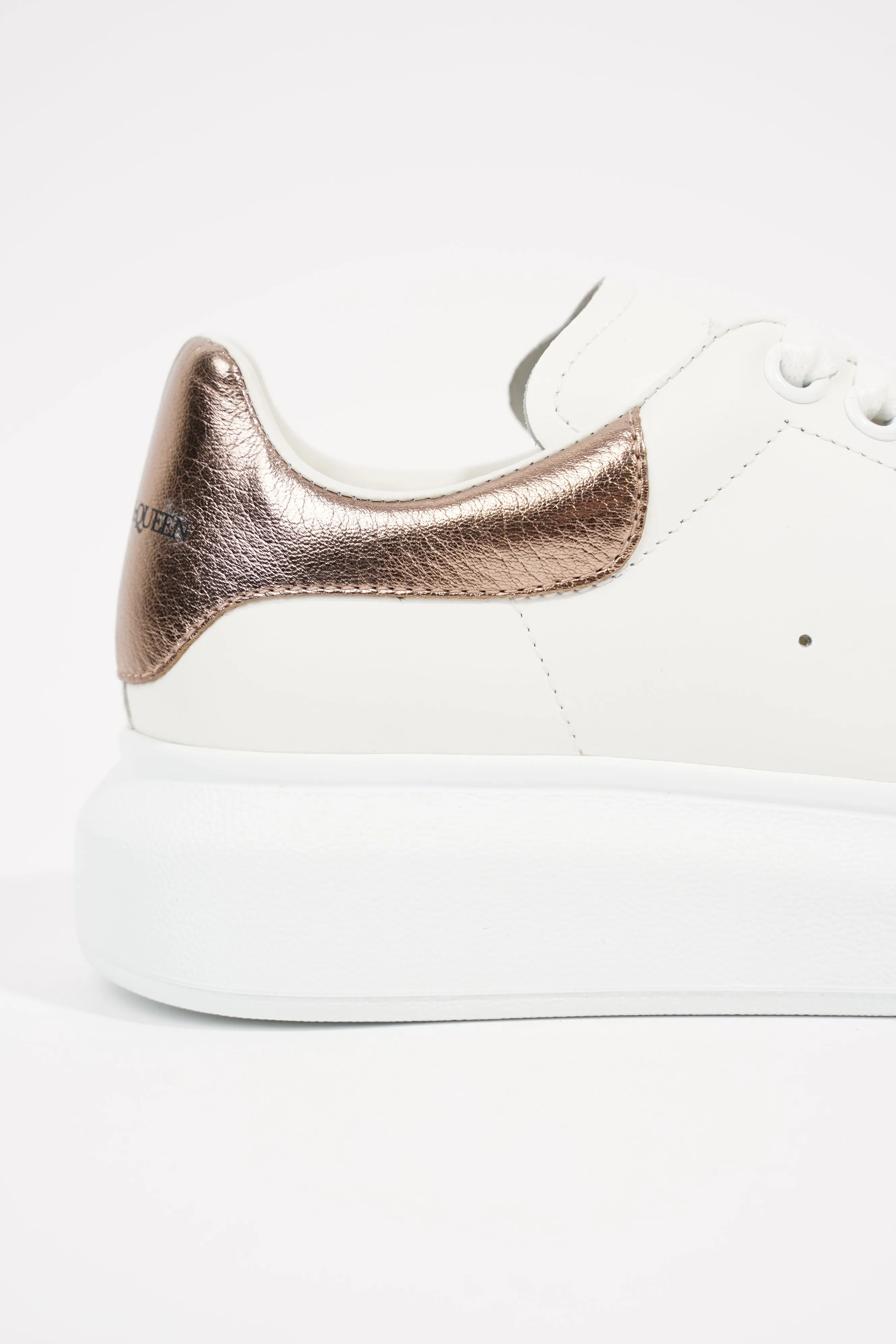 Alexander McQueen Womens Oversized Sneaker Rose Gold Tab EU 37 / UK 4