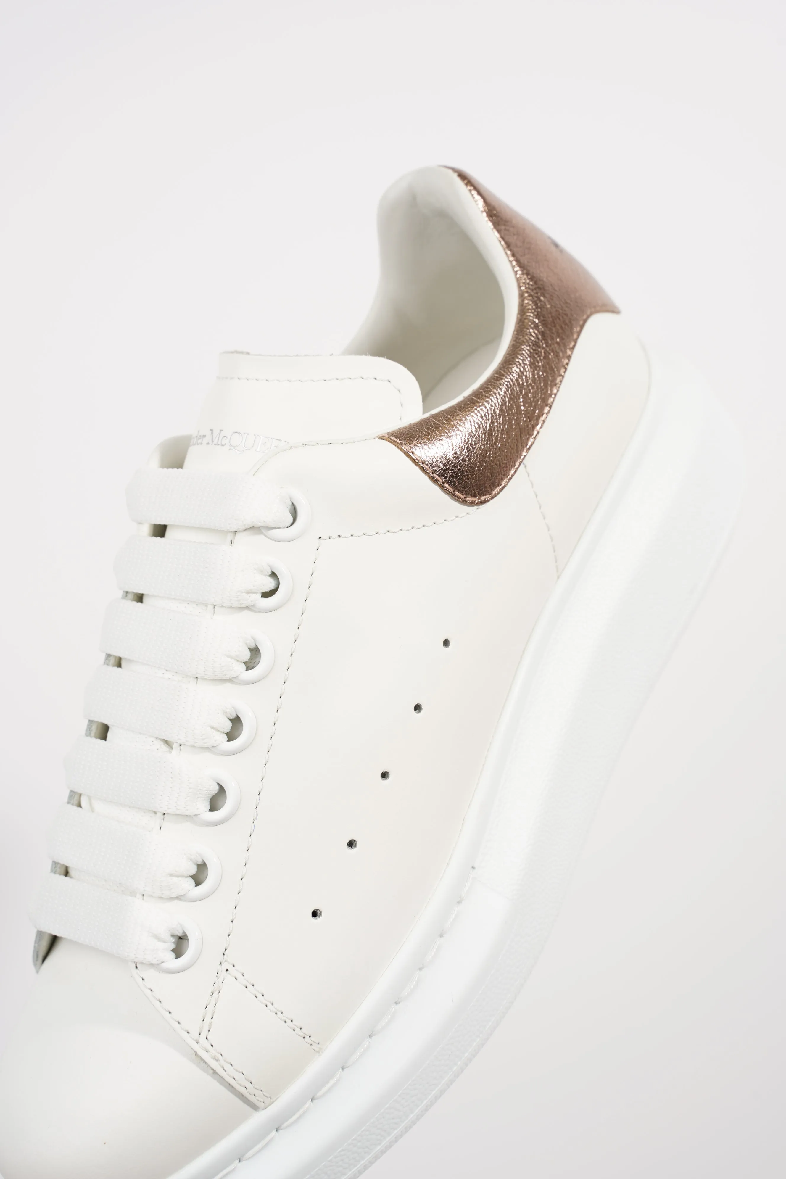 Alexander McQueen Womens Oversized Sneaker Rose Gold Tab EU 37 / UK 4