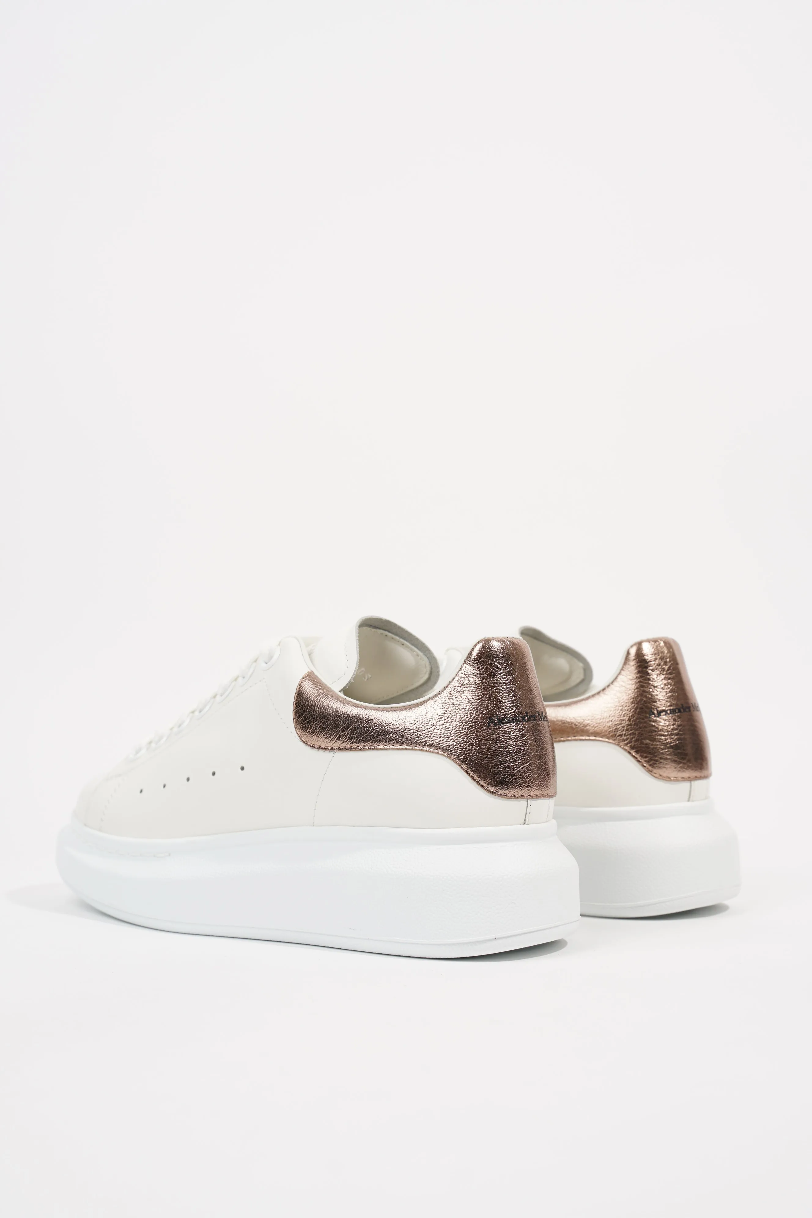 Alexander McQueen Womens Oversized Sneaker Rose Gold Tab EU 37 / UK 4