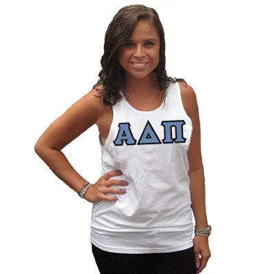 Alpha Delta Pi Sorority Tank Top - Next Level 3633 - TWILL