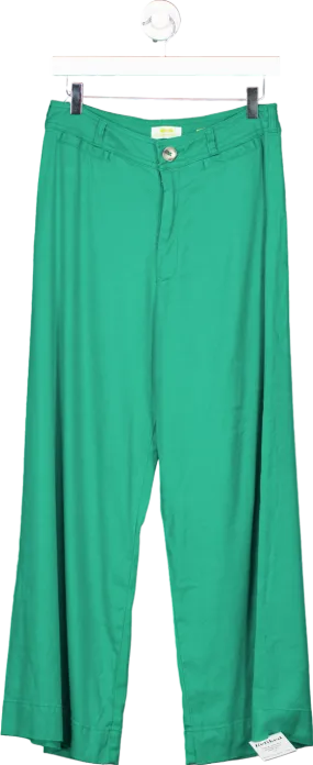 ANTHROPOLOGIE Maeve Green Wide Leg Trousers Size W30