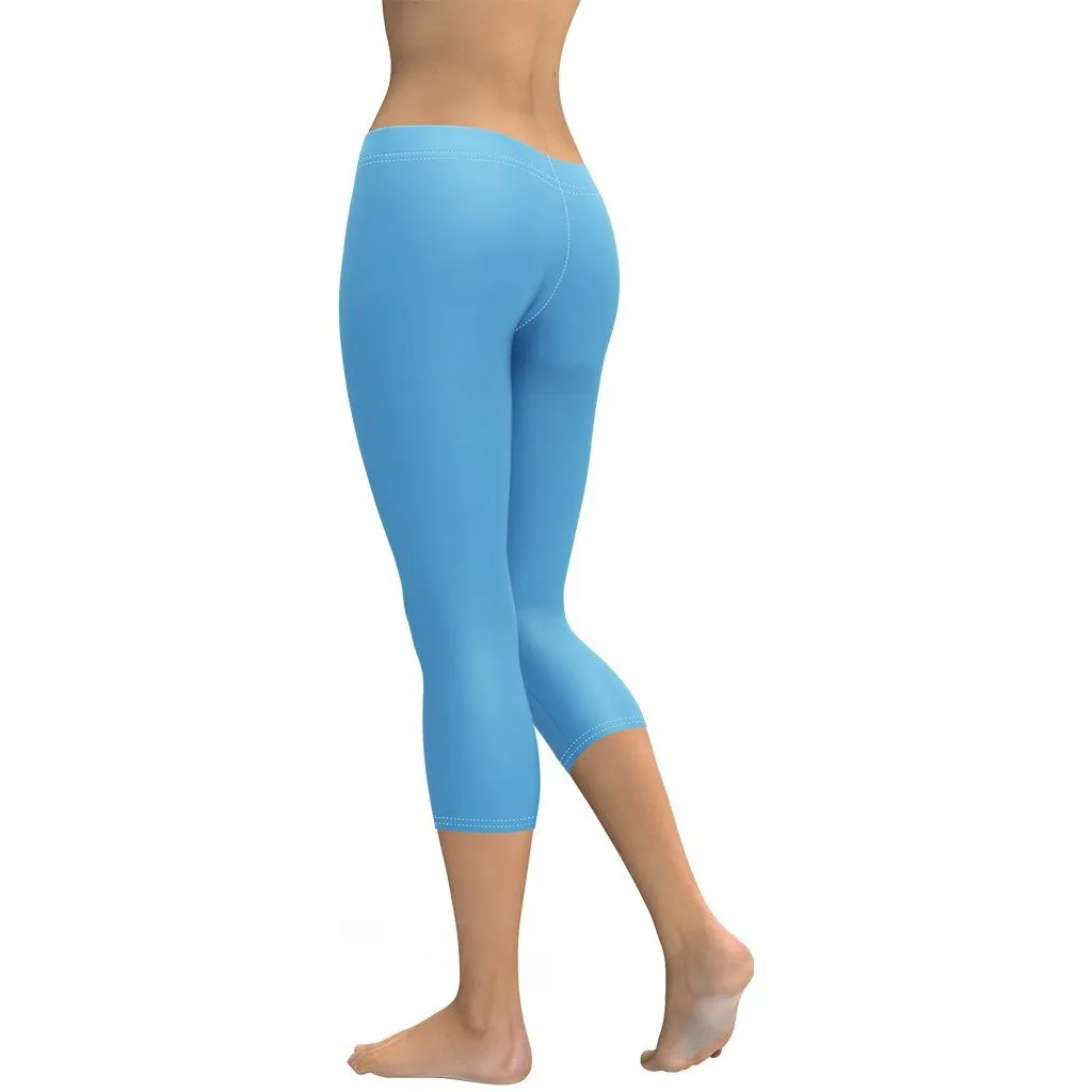 Azure Blue Capris