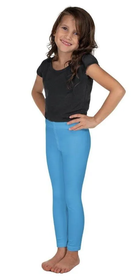 Azure Blue Kid's Leggings