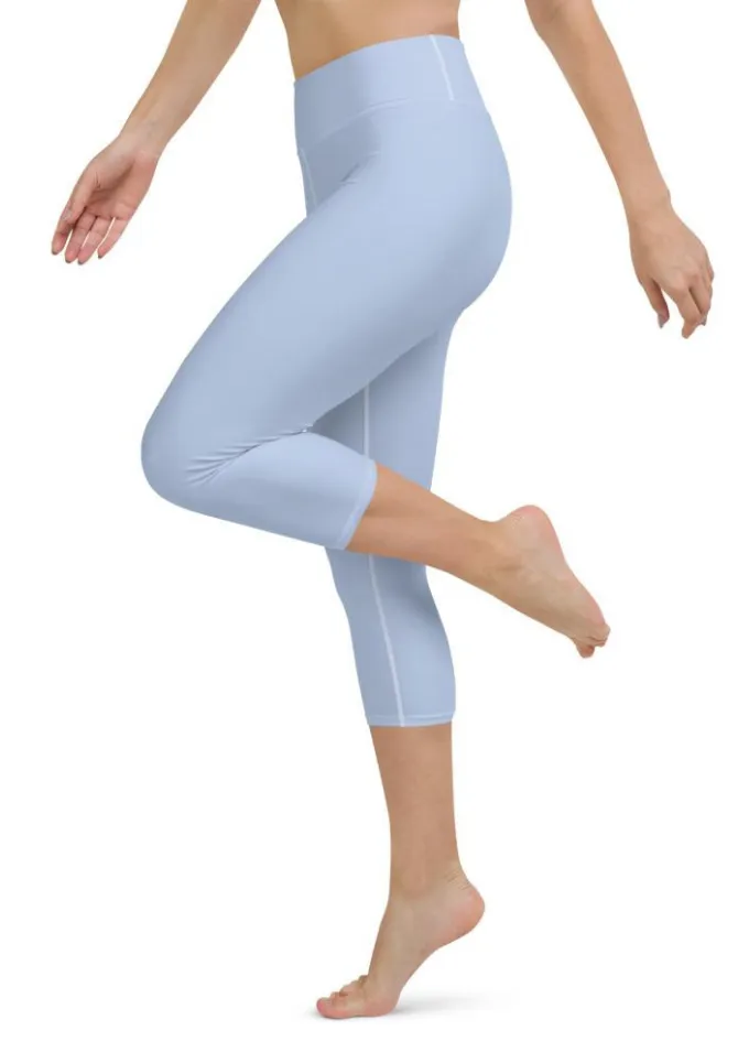 Baby Blue Yoga Capris