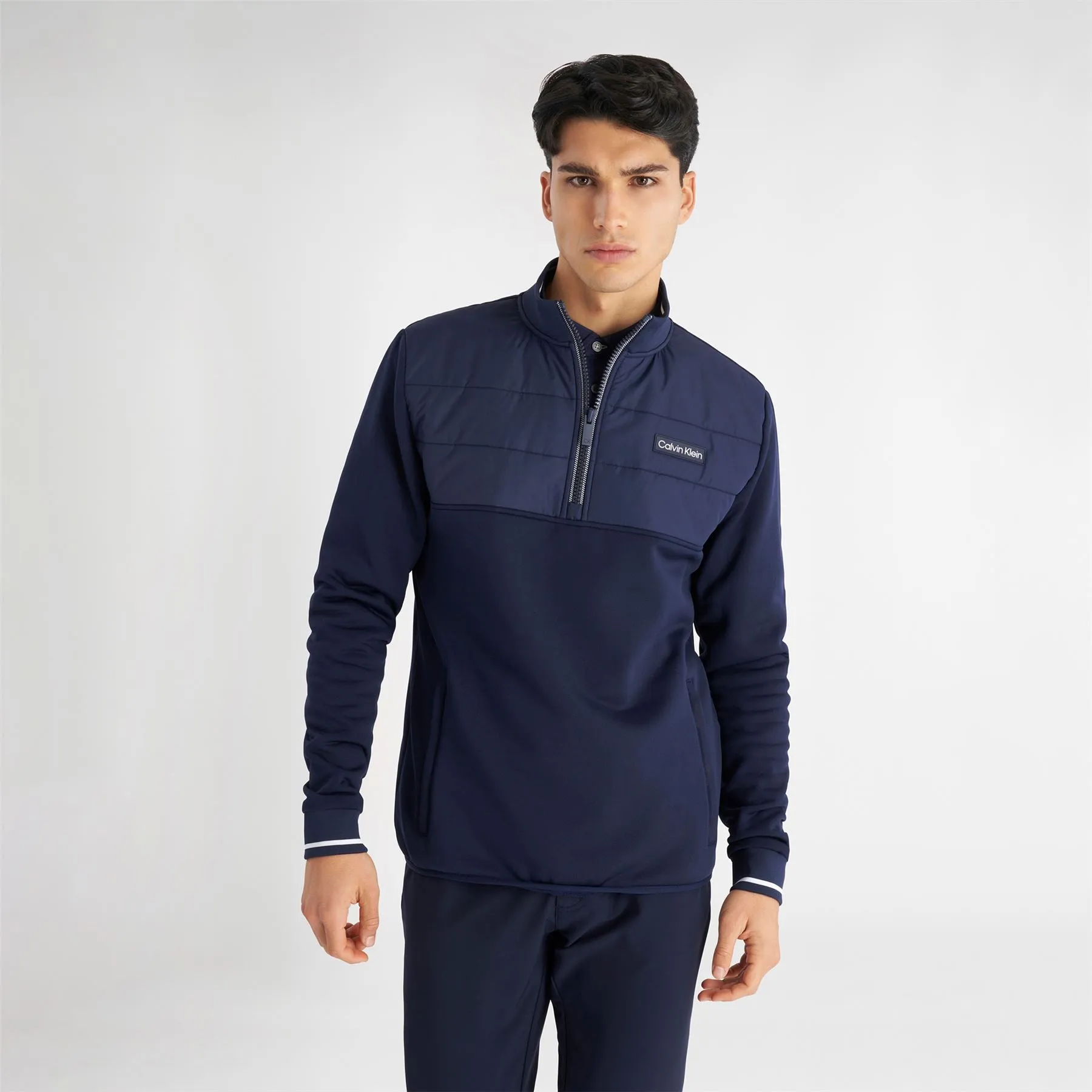 Baylor Creek Hybrid Half Zip Jacket Evening Blue - AW24