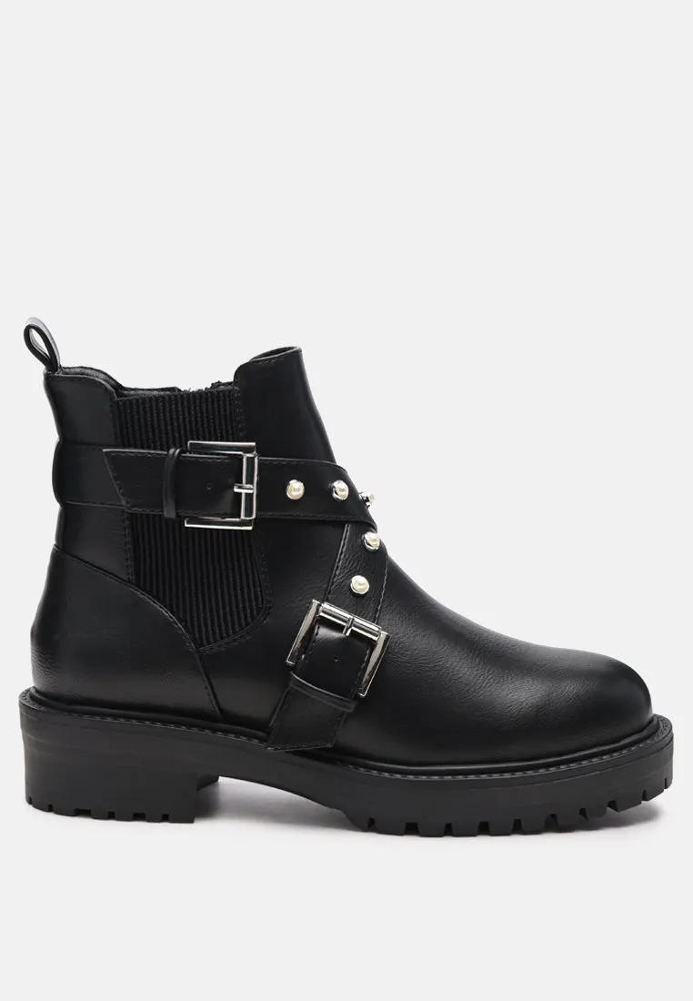 Biker Boots In Black