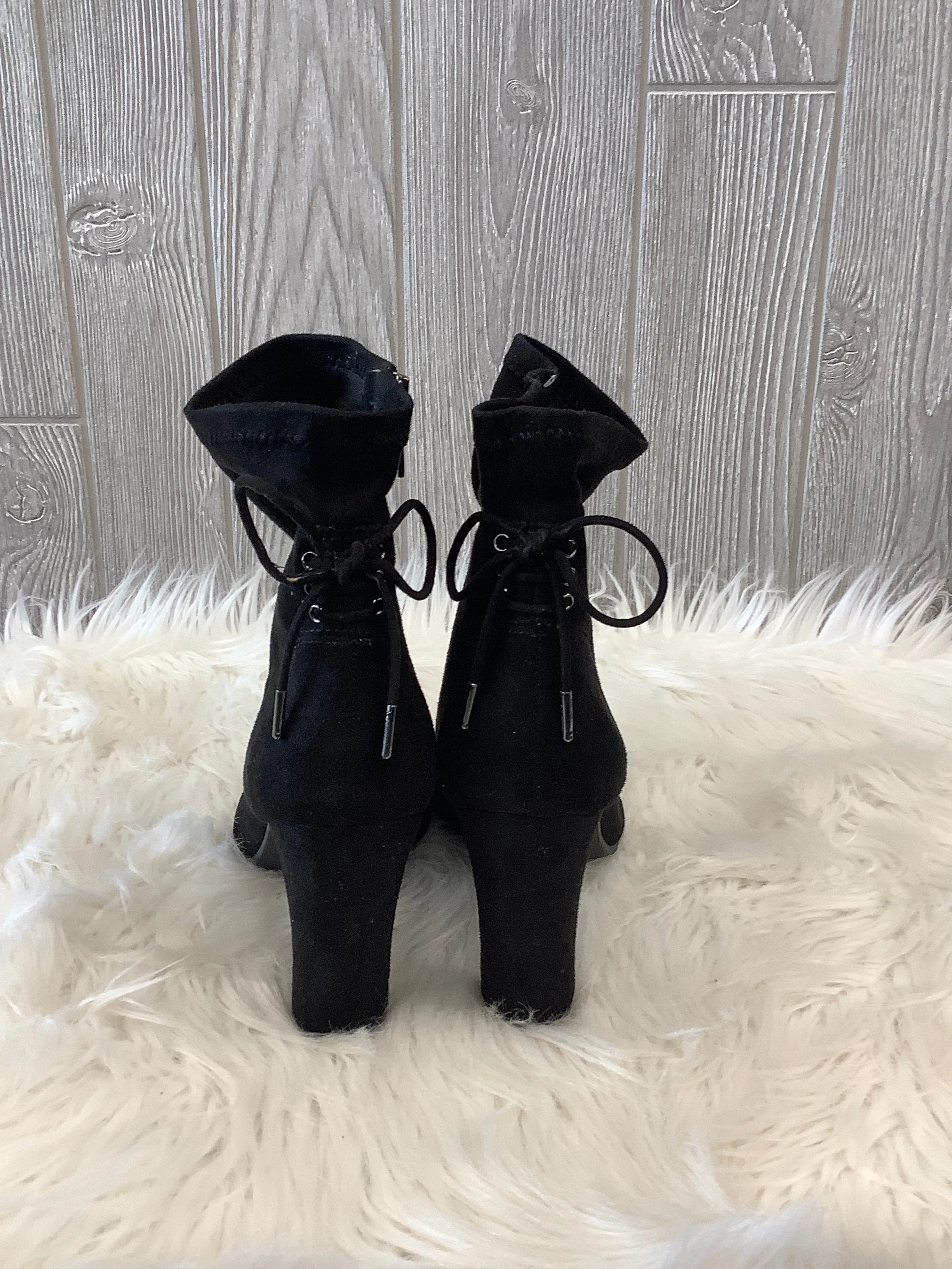 Black Boots Mid-calf Heels Circus By Sam Edelman, Size 7.5