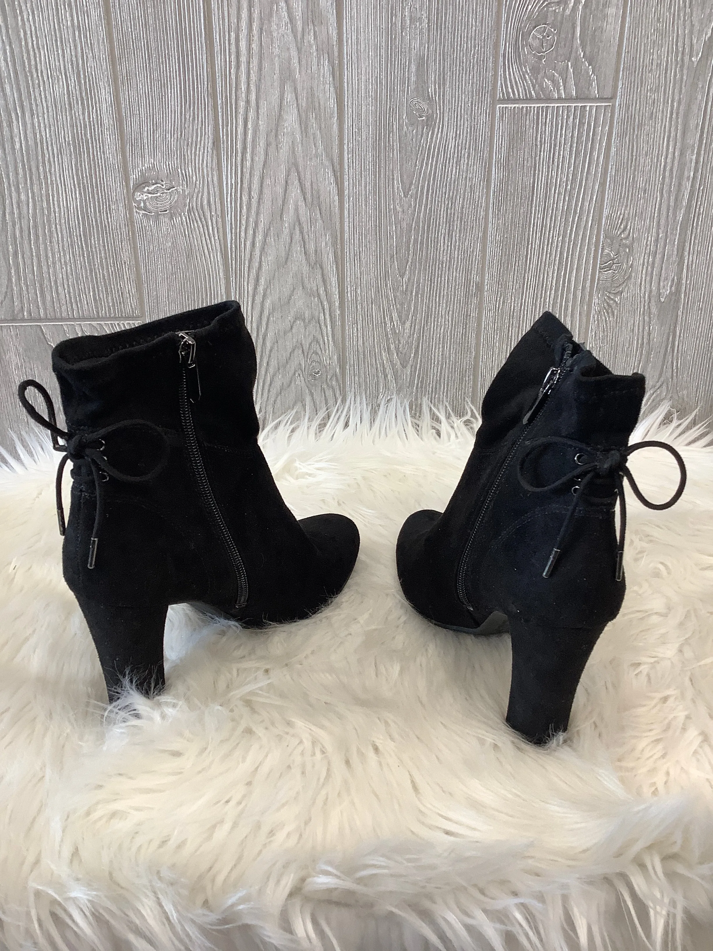 Black Boots Mid-calf Heels Circus By Sam Edelman, Size 7.5