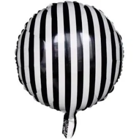 Black Stripe Foil Balloon (Set)