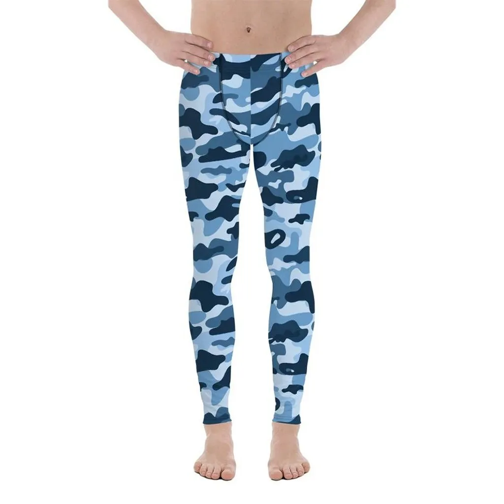 Blue Camo Men's Leggings