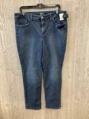 Blue Denim Jeans Straight Style And Co Collection Women, Size 14