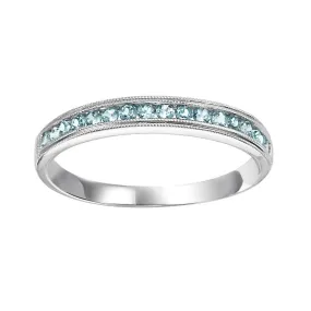 Blue Topaz Stackable Ring