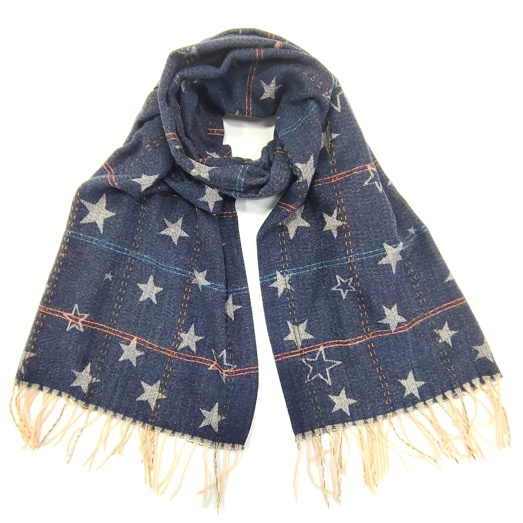 Boilleau - Multi Stars Thick Scarf