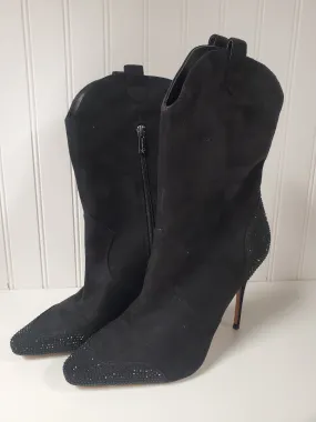 Boots Mid-calf Heels By Jessica Simpson In Black, Size: 9