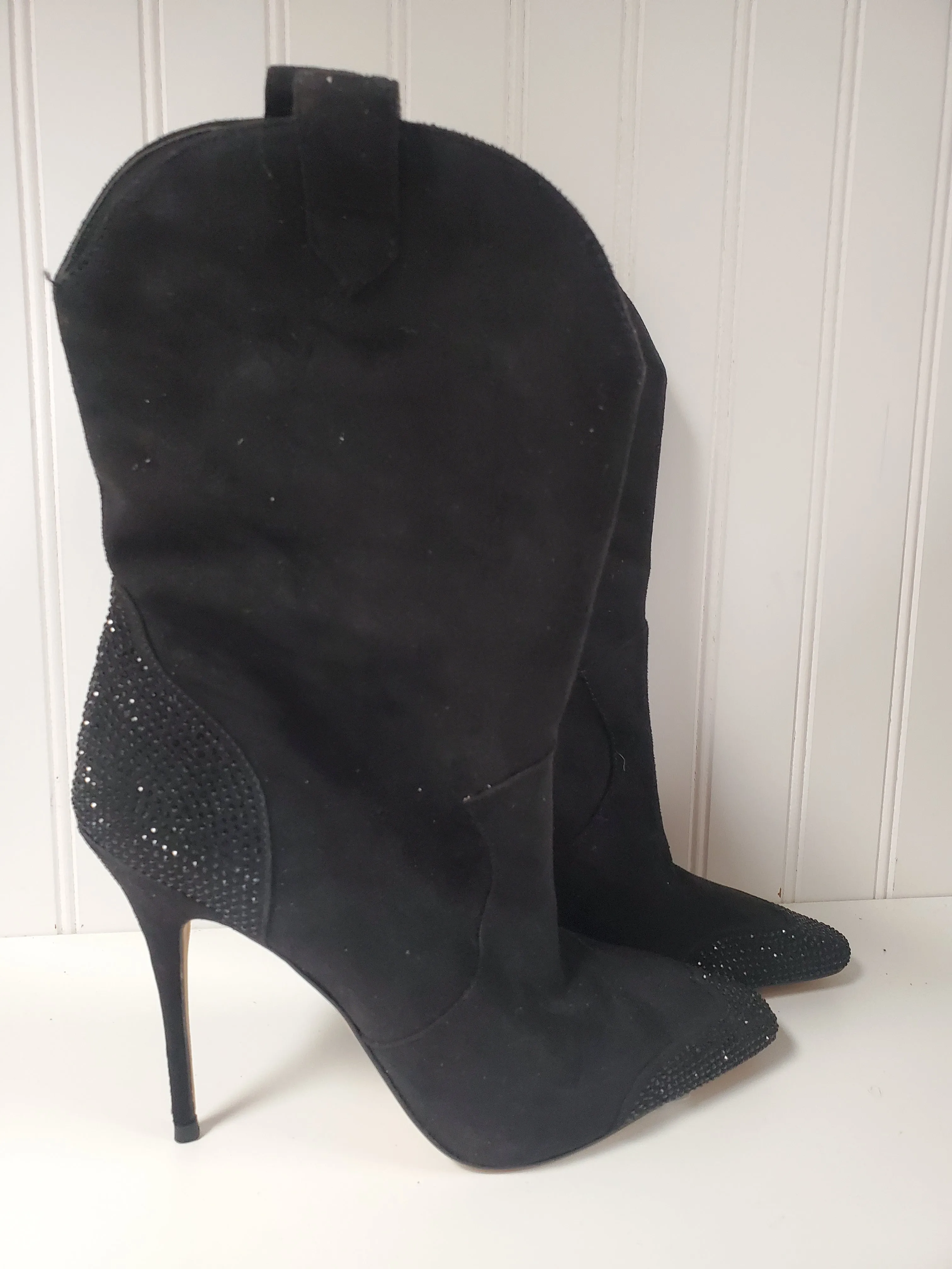 Boots Mid-calf Heels By Jessica Simpson In Black, Size: 9