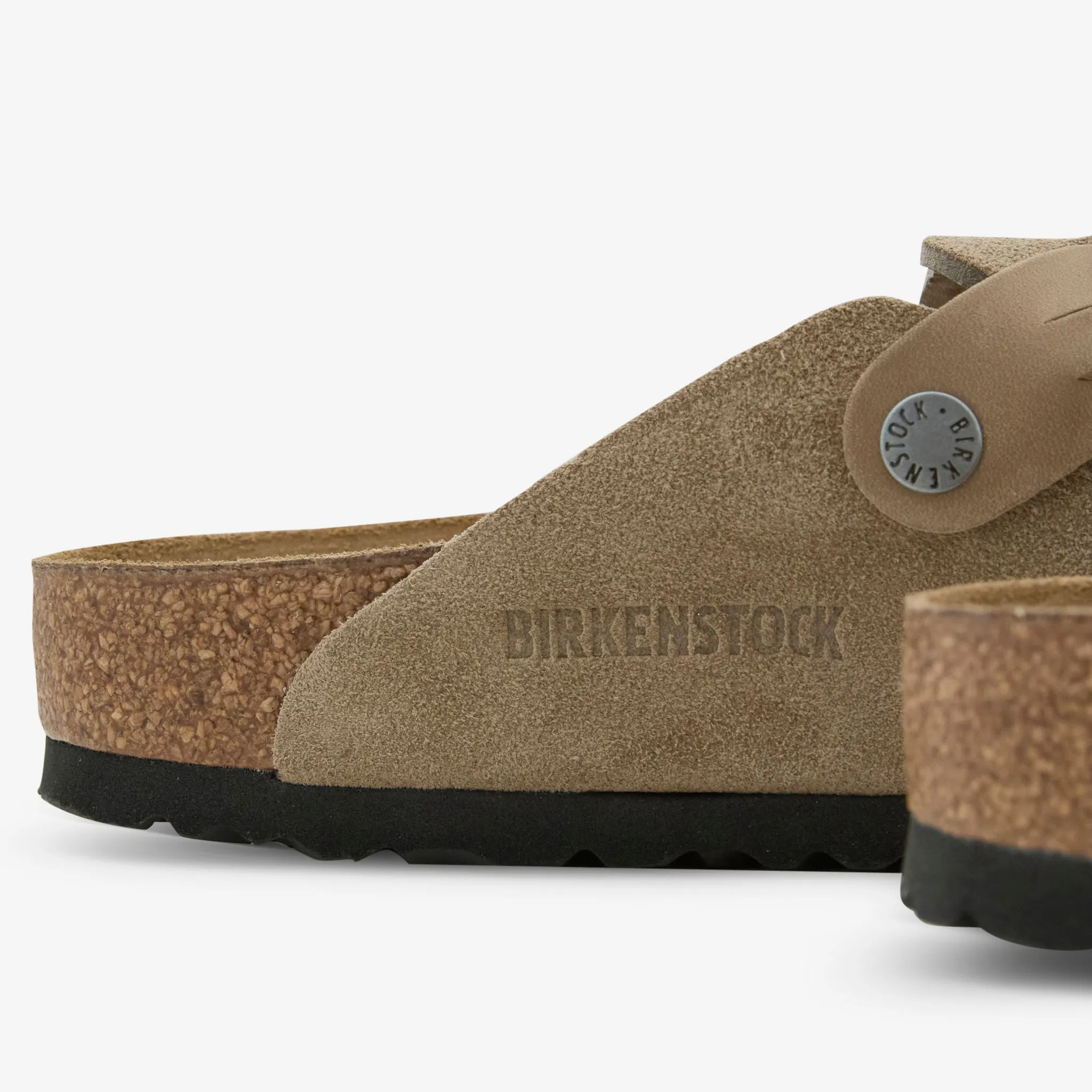 Boston Braided Taupe Suede Narrow