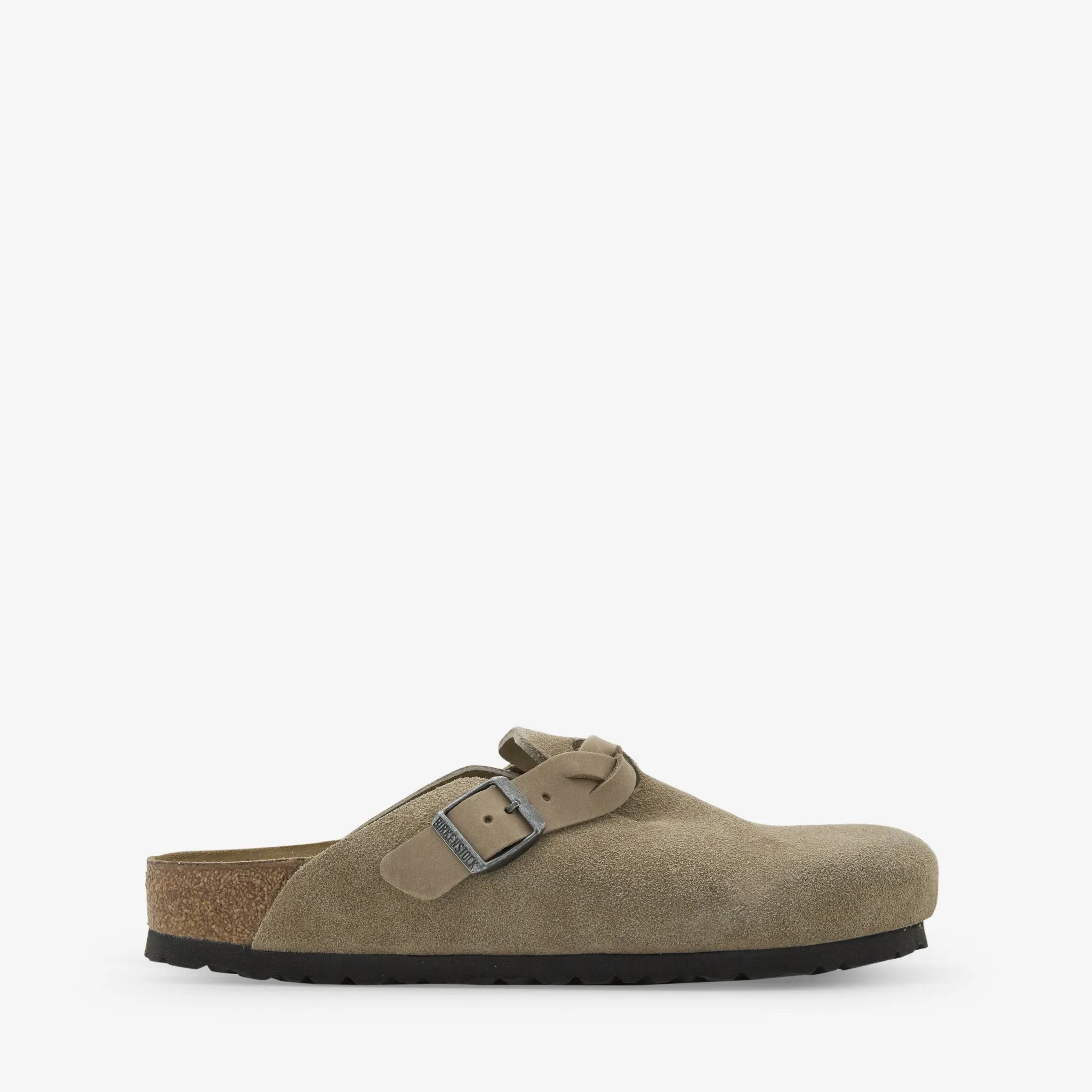 Boston Braided Taupe Suede Narrow