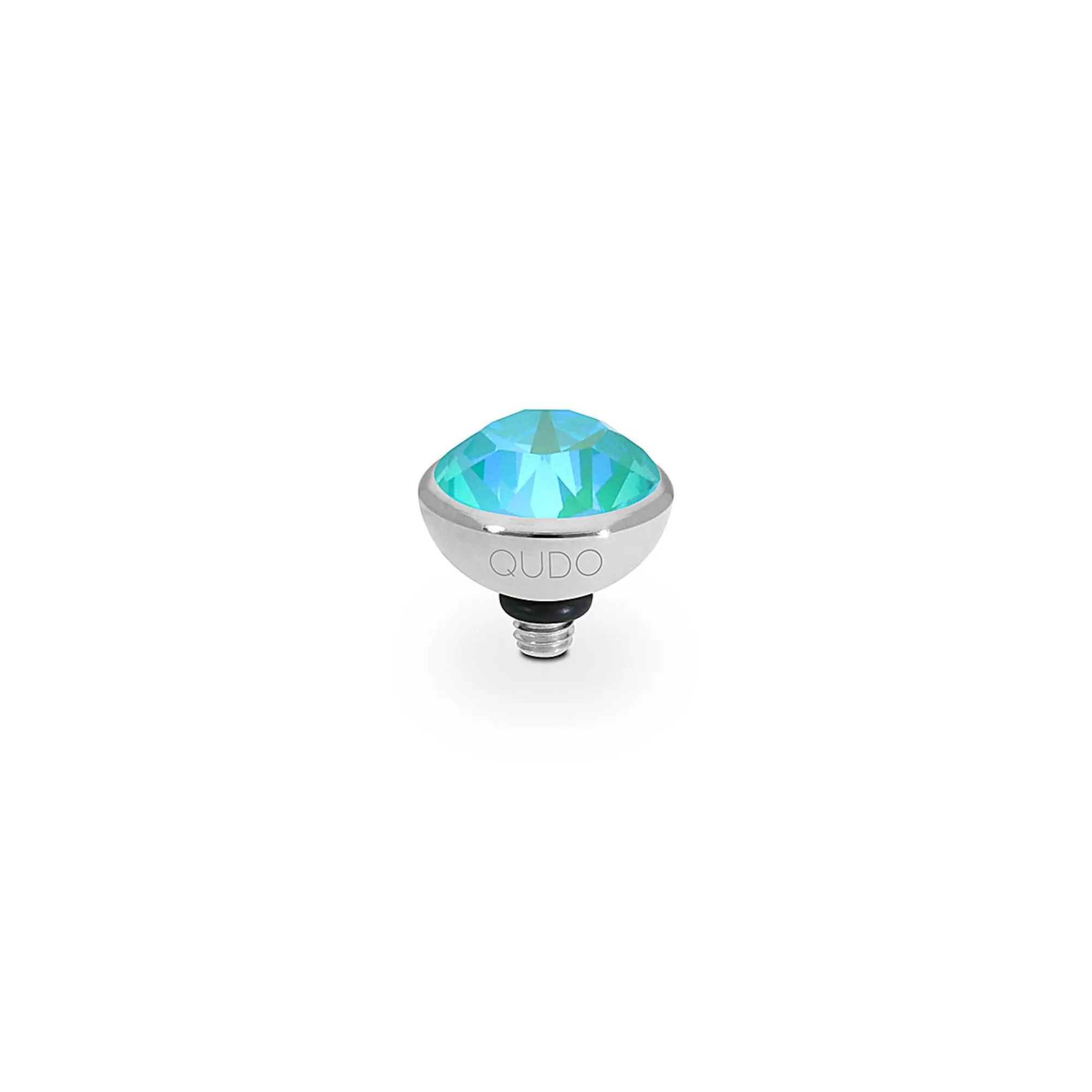 Bottone Silver and Laguna Delite Crystal Ring Gem Top, 10mm