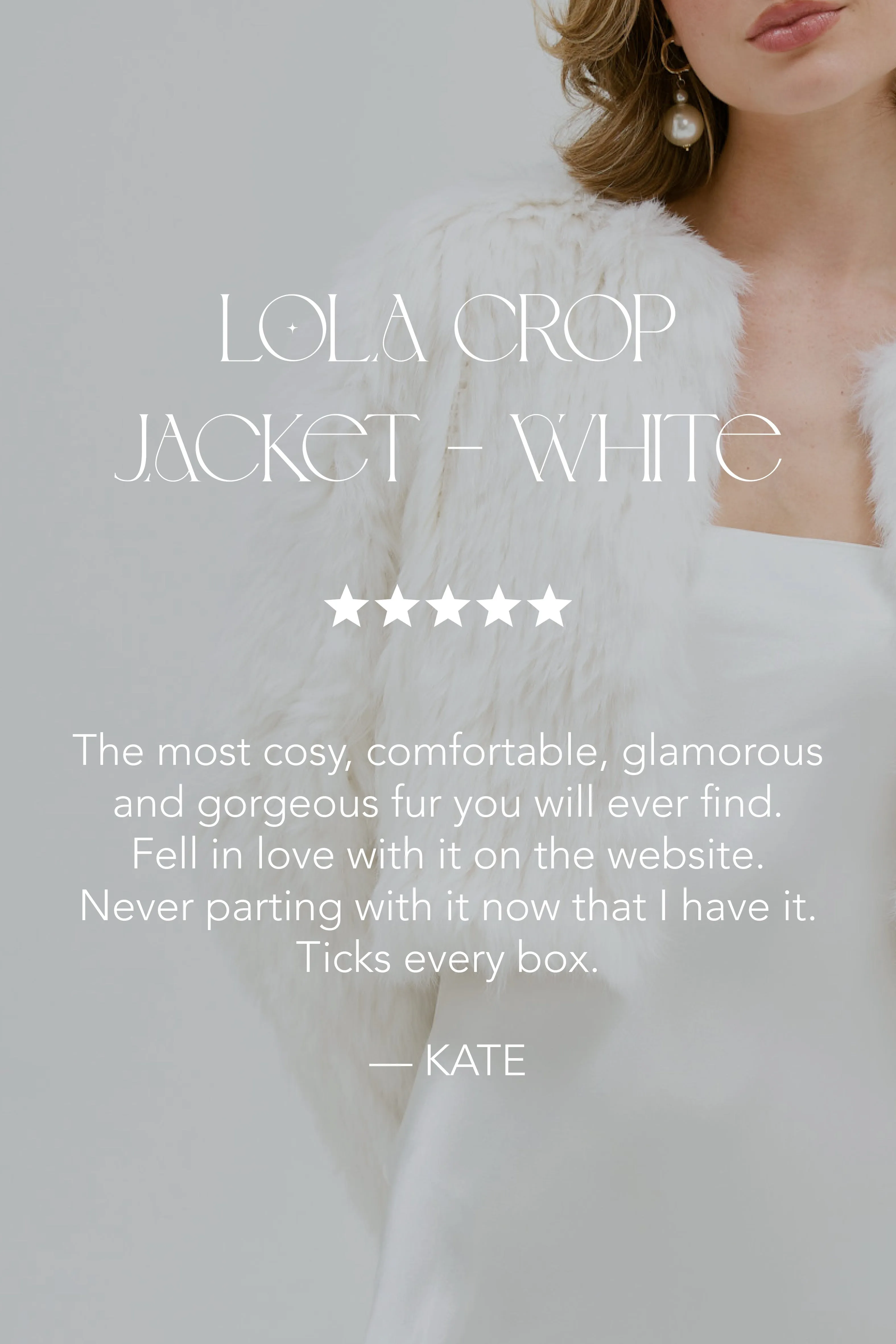 Bridal Lola Crop Jacket - White