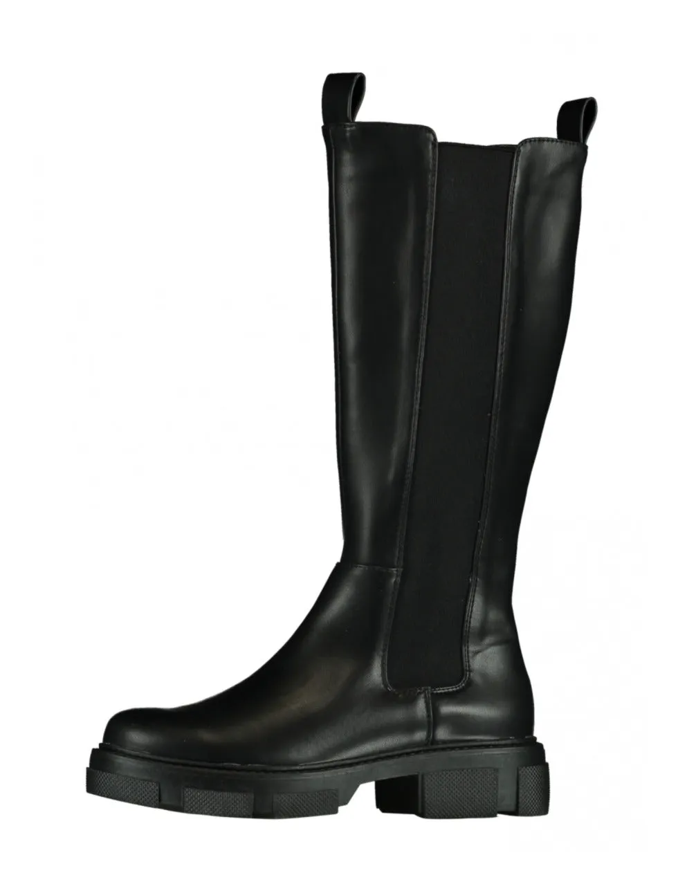 Cara Black Chunky Chelsea Boots