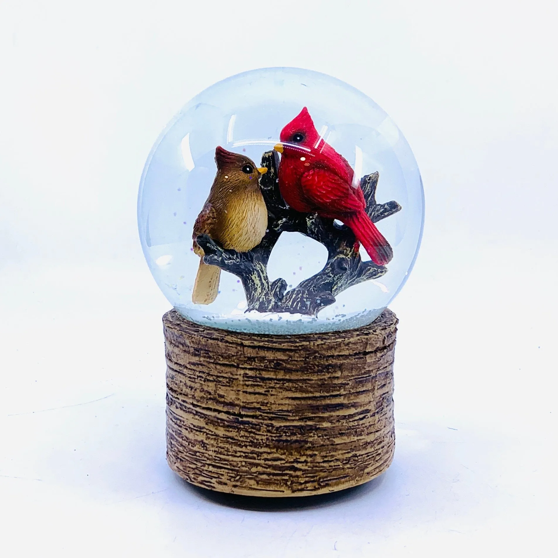 Cardinal Pair Musical Waterglobe