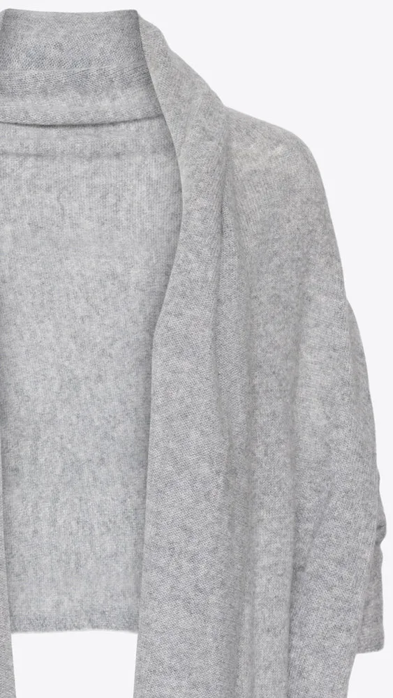 Cashmere Travel Wrap - Grey Heather