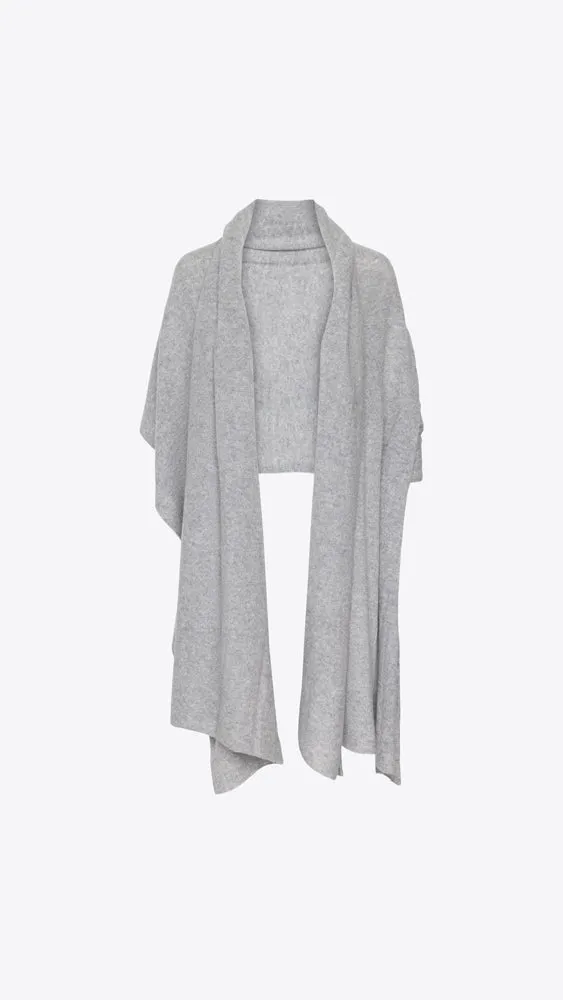 Cashmere Travel Wrap - Grey Heather