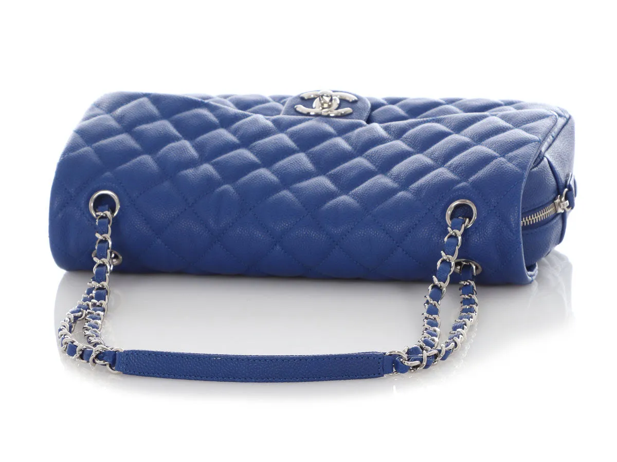 Chanel Jumbo Blue Caviar Easy Flap