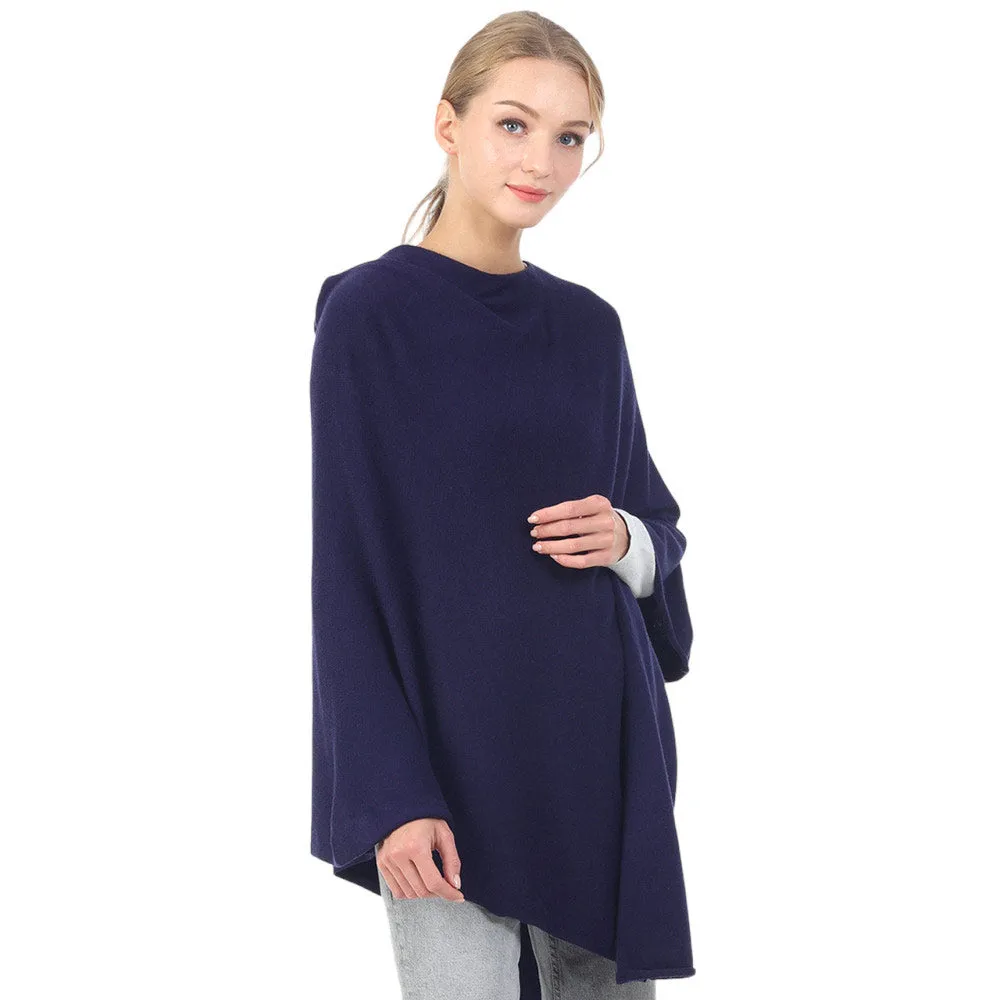 Chic Solid Poncho