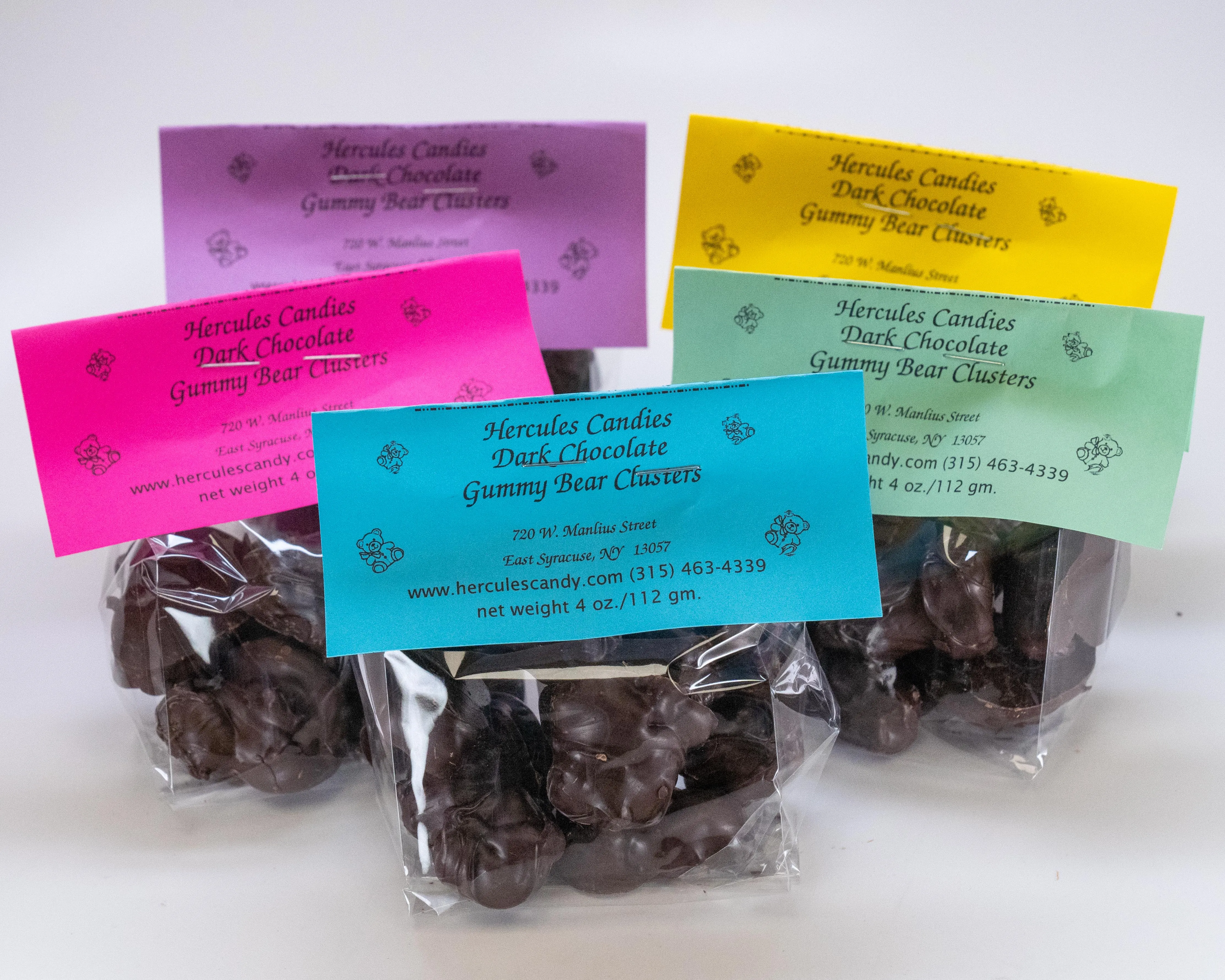 Chocolate Gummy Bear Clusters