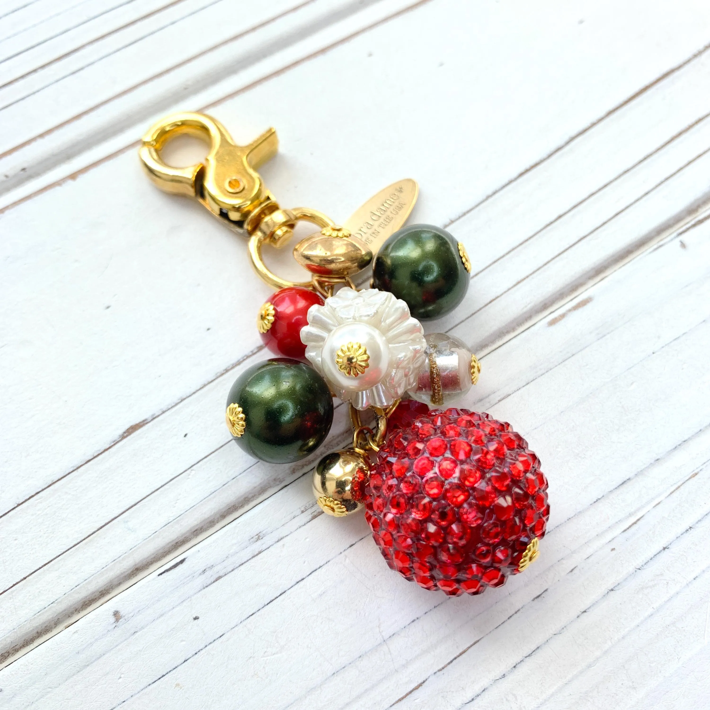 Christmas Bling Bag Charm