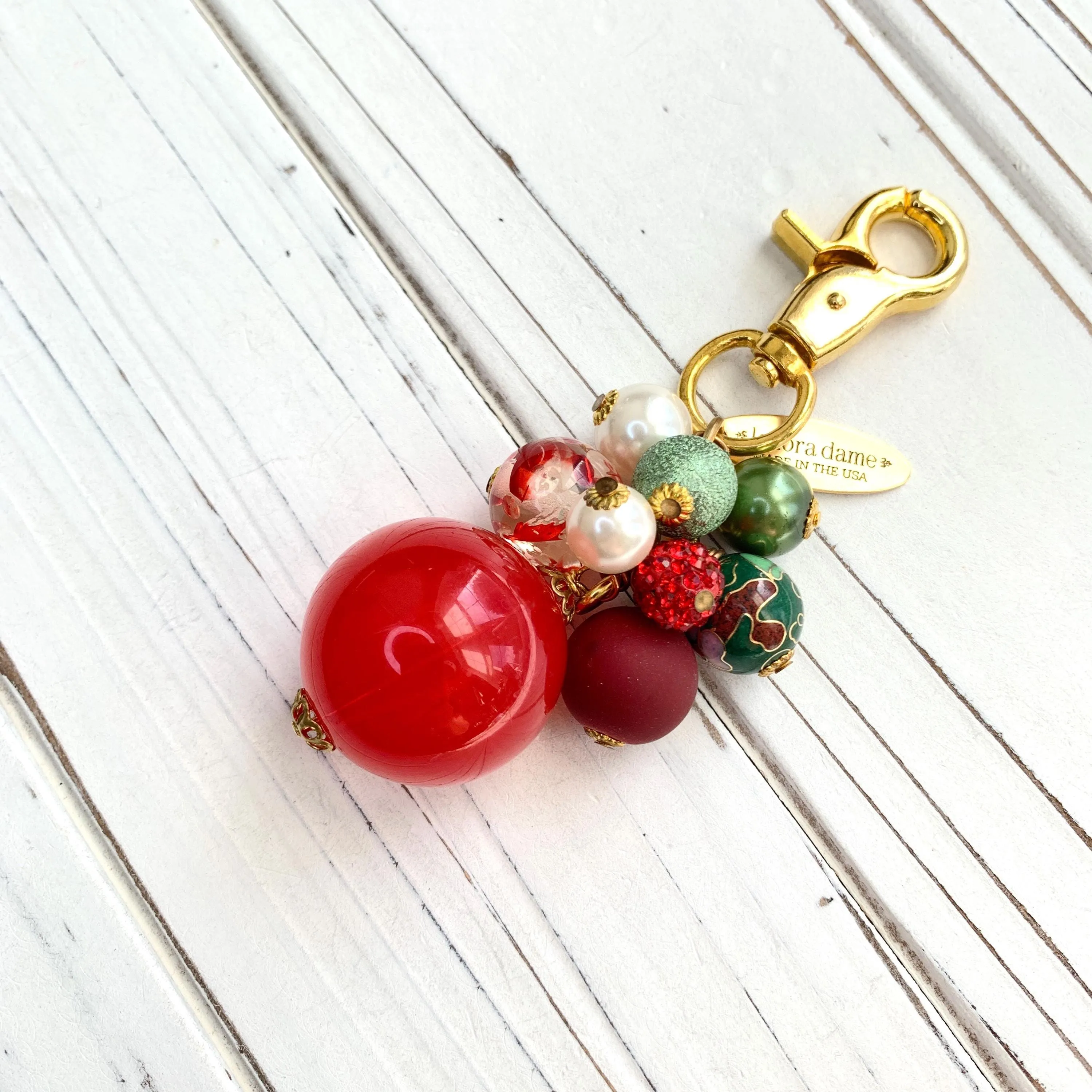 Christmas Bulb Purse Charm