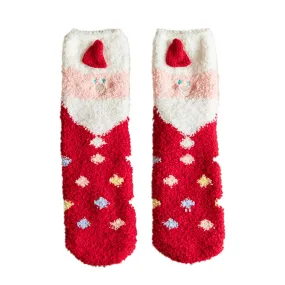 Christmas is in the Air Triangle Box Gift Fuzzy Socks