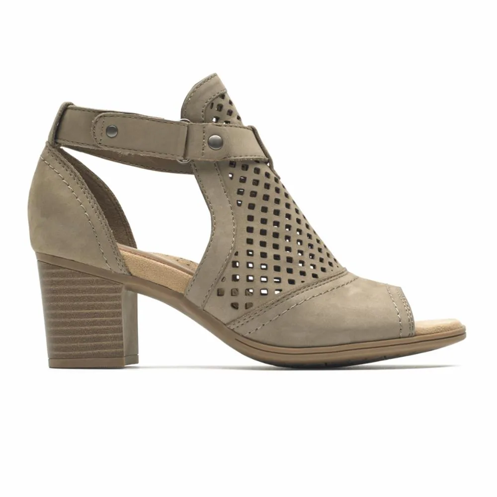 Cobb Hill HATTIE HI CUFF SANDAL TAUPE/NUBUCK