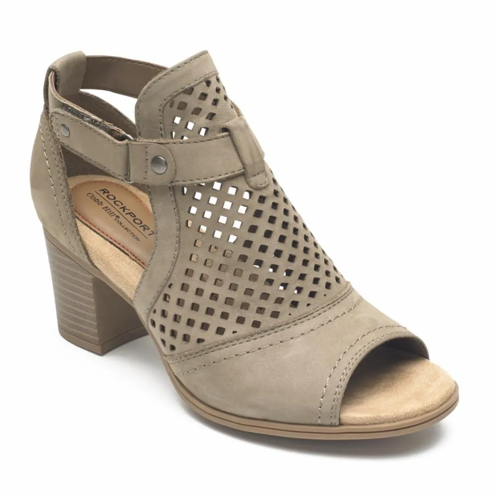 Cobb Hill HATTIE HI CUFF SANDAL TAUPE/NUBUCK