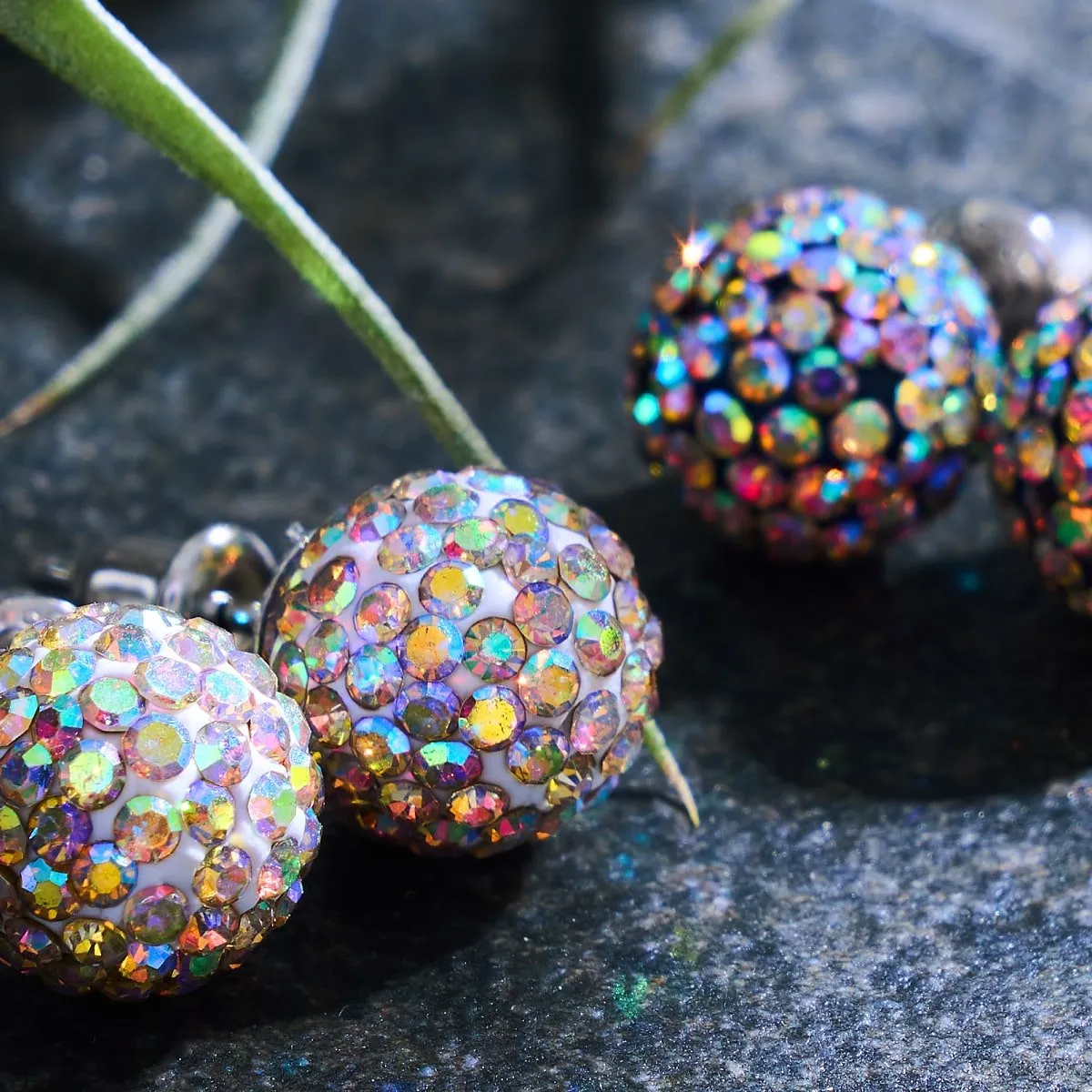 Confetti Crystal | .925 Sterling Silver | Kikiballa Earrings