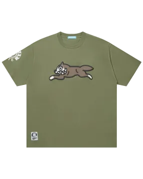 Cotton T-Shirt Running Dog