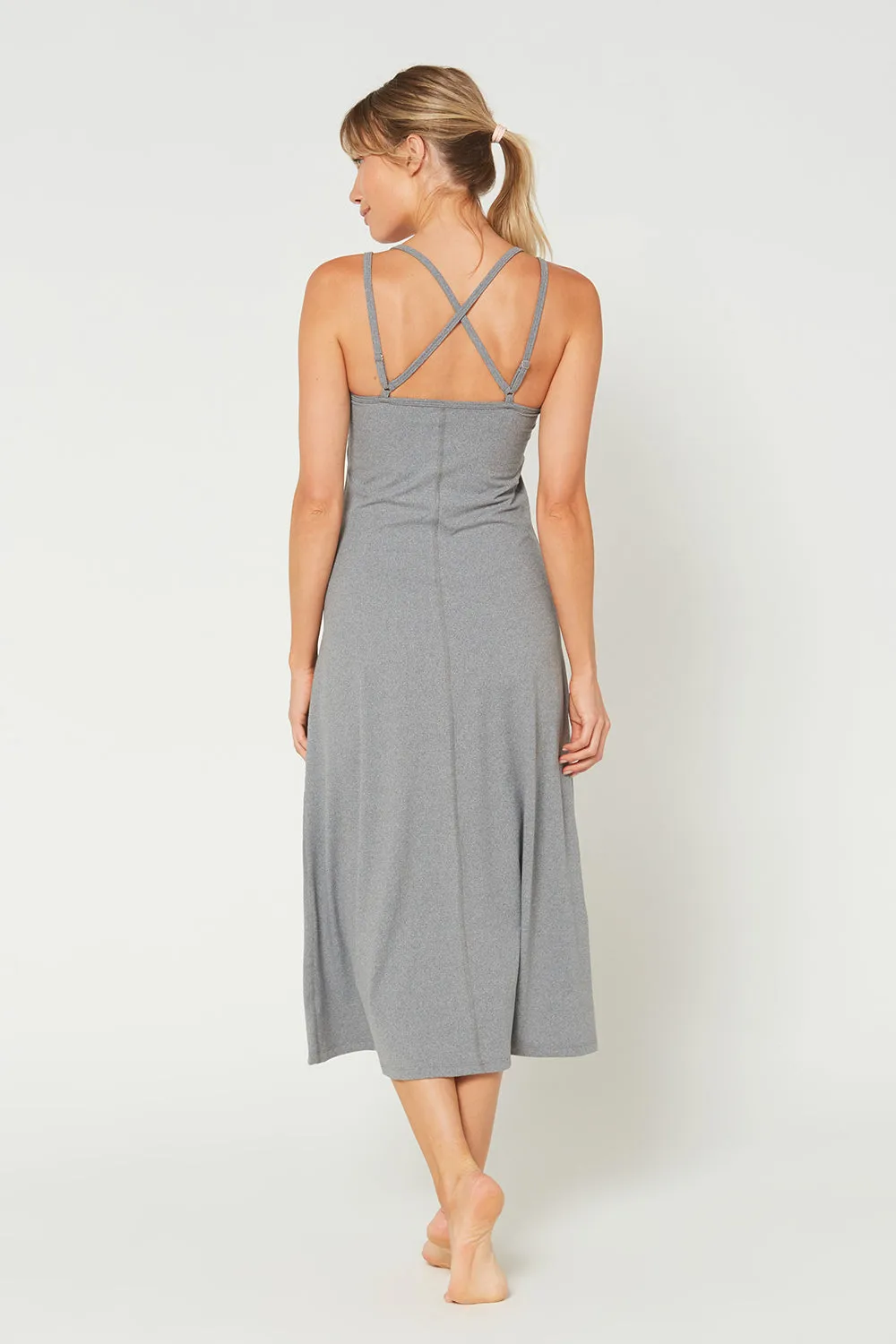 Cross Back Strap Maxi Dress