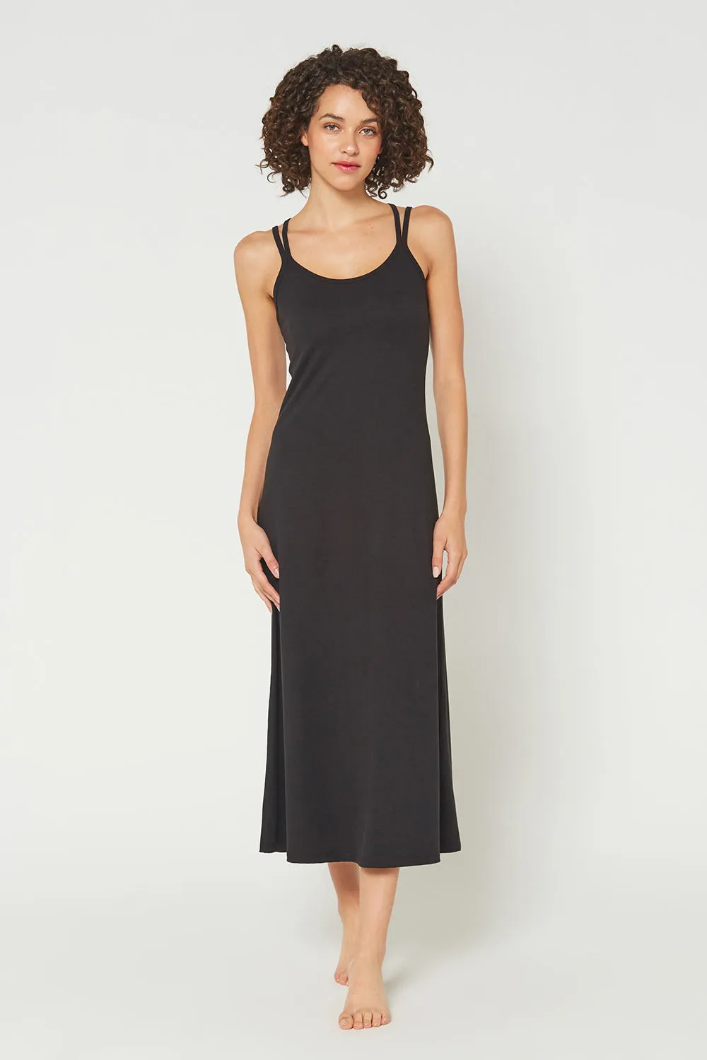 Cross Back Strap Maxi Dress